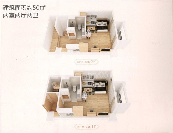 50�O两室两厅两卫.jpg【公寓】【毛坯】